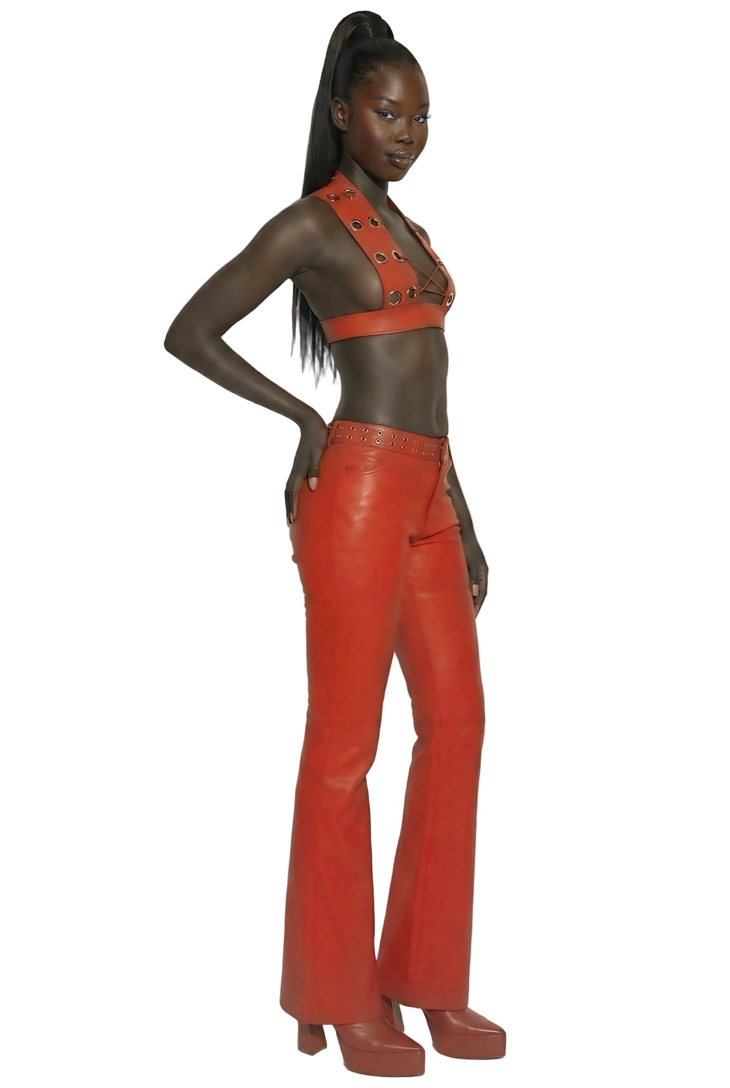 NEW (RED) PLUGGED LOGO METAL BRA