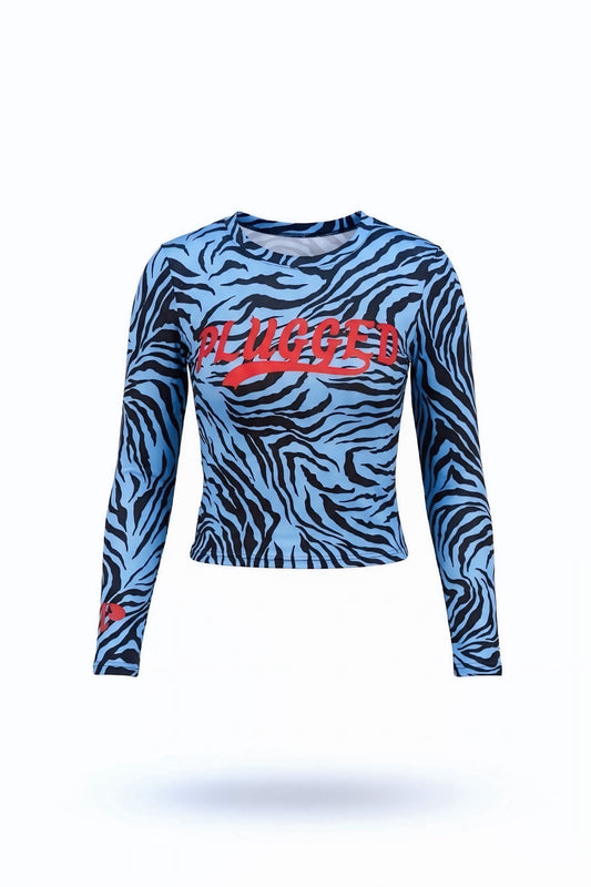 Plugged Zebra Essentials Longsleeve
